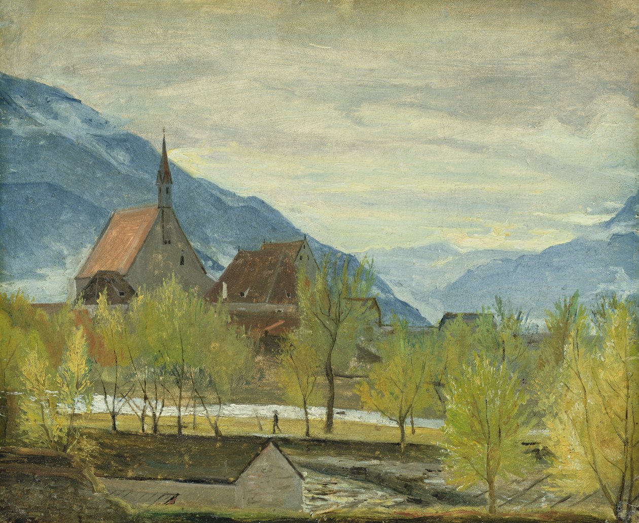 Première neige à Merano, 1830-31 - Rudolph Friedrich Wasmann