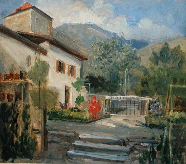 Jardin à Merano, 1840 - Rudolph Friedrich Wasmann