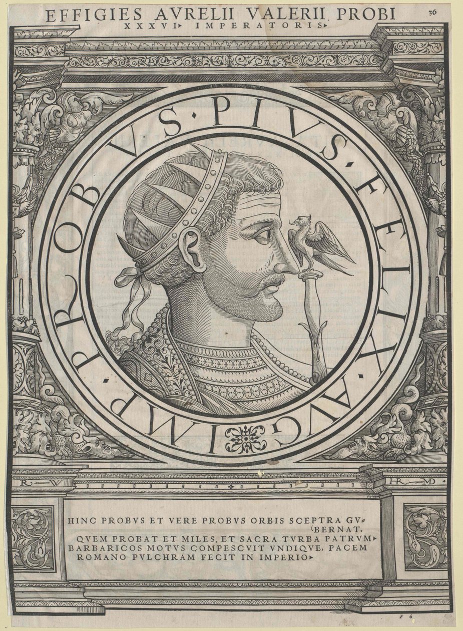 Empereur romain Probus (impression) - Rudolph Wyssenbach
