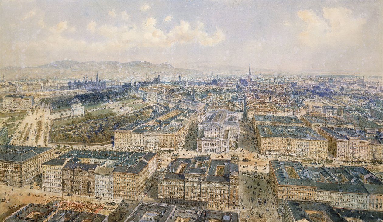 Panorama de Vienne - Rudolf von Alt