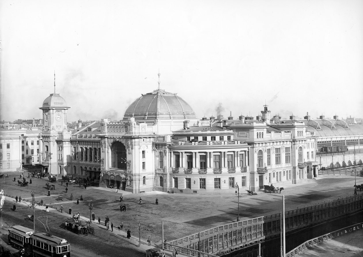 Gare de Tsarskoye Selo, Saint-Pétersbourg, après 1904 - Russian Photographer
