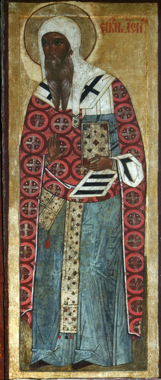 Saint Isaïe de Rostov, 16e siècle - Russian icon.