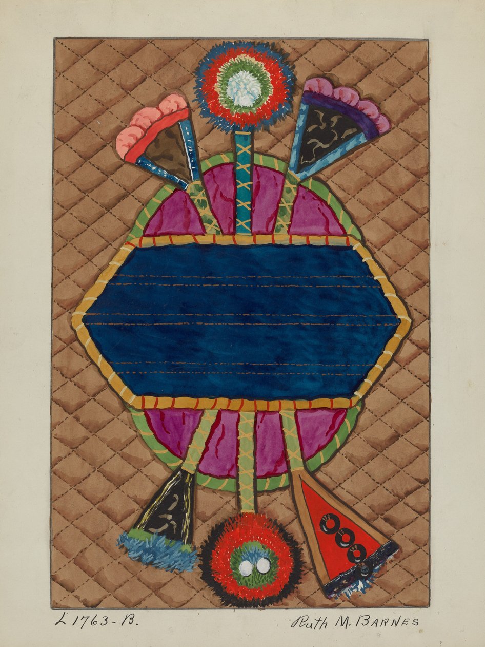 Couverture en appliqué, vers 1936 - Ruth M Barnes