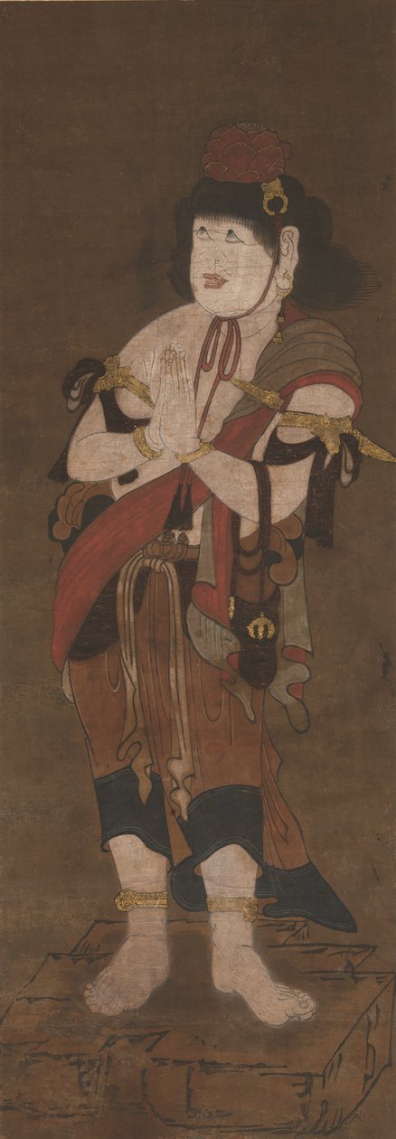 Serviteur de Fudo Myoo, XIVe siècle - Ryushu Shutaku