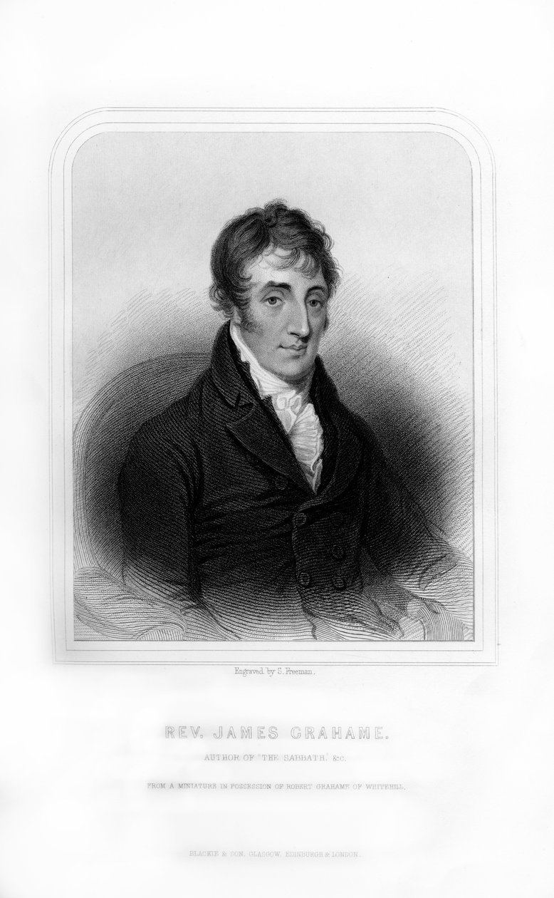 Révérend James Grahame, poète écossais, 1870 - S. Freeman
