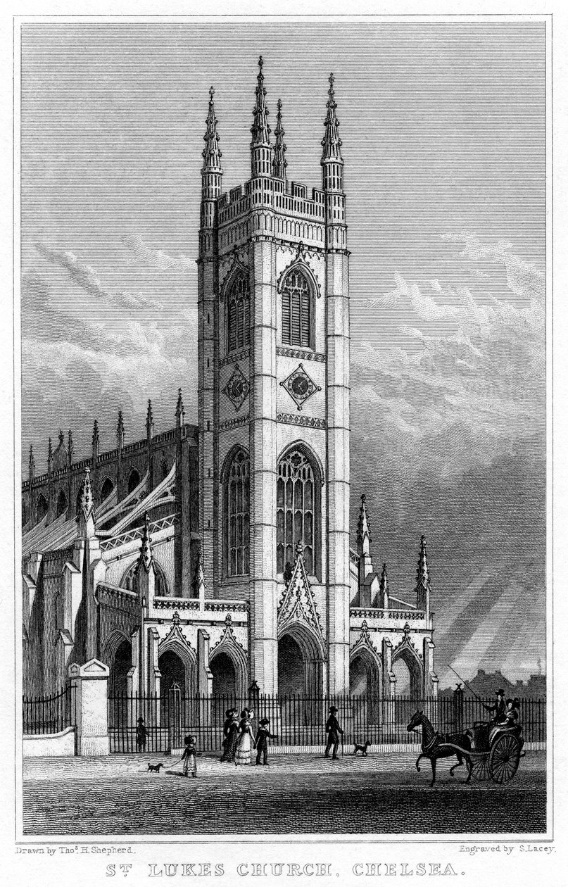 Église Saint-Luc, Chelsea, Londres, 1828 - S. Lacey