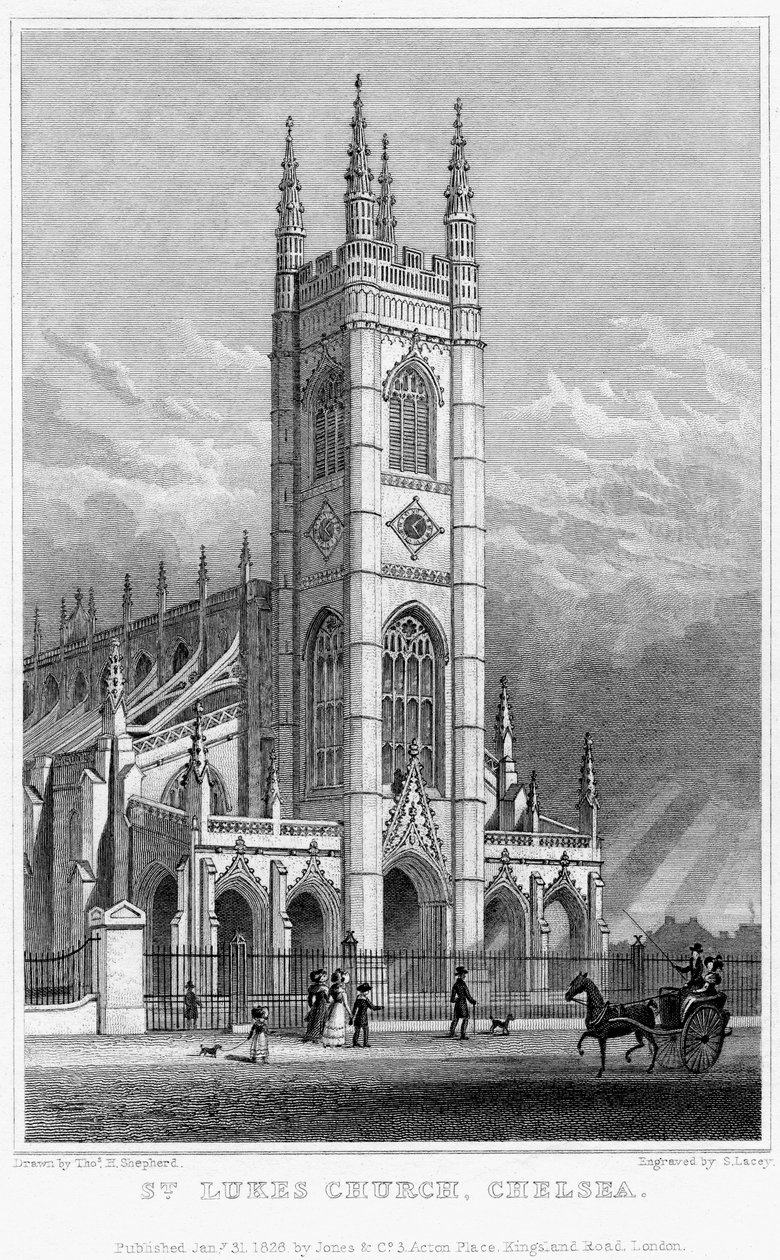 Église Saint-Luc, Chelsea, Londres, 1828 - S. Lacey