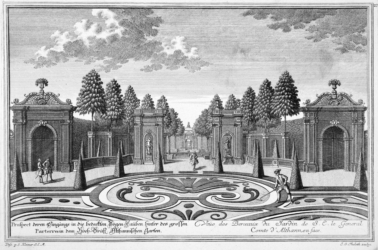 Les jardins du comte Althan, Vienne, de 