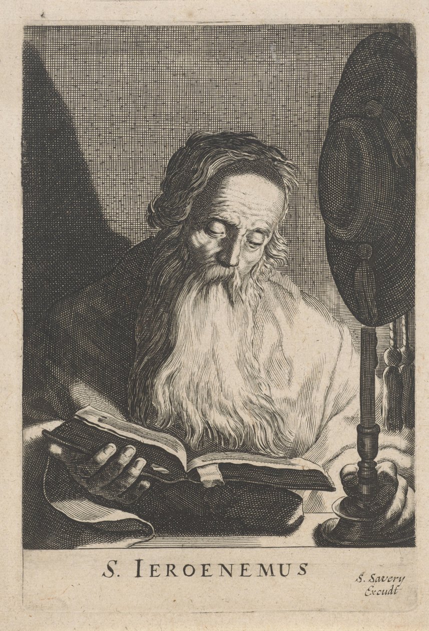 Saint Jérôme lisant à la lumière d