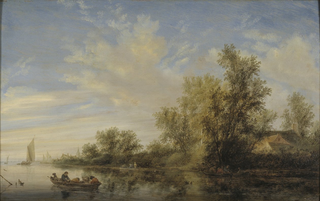 Paysage fluvial - Salomon van Ruysdael
