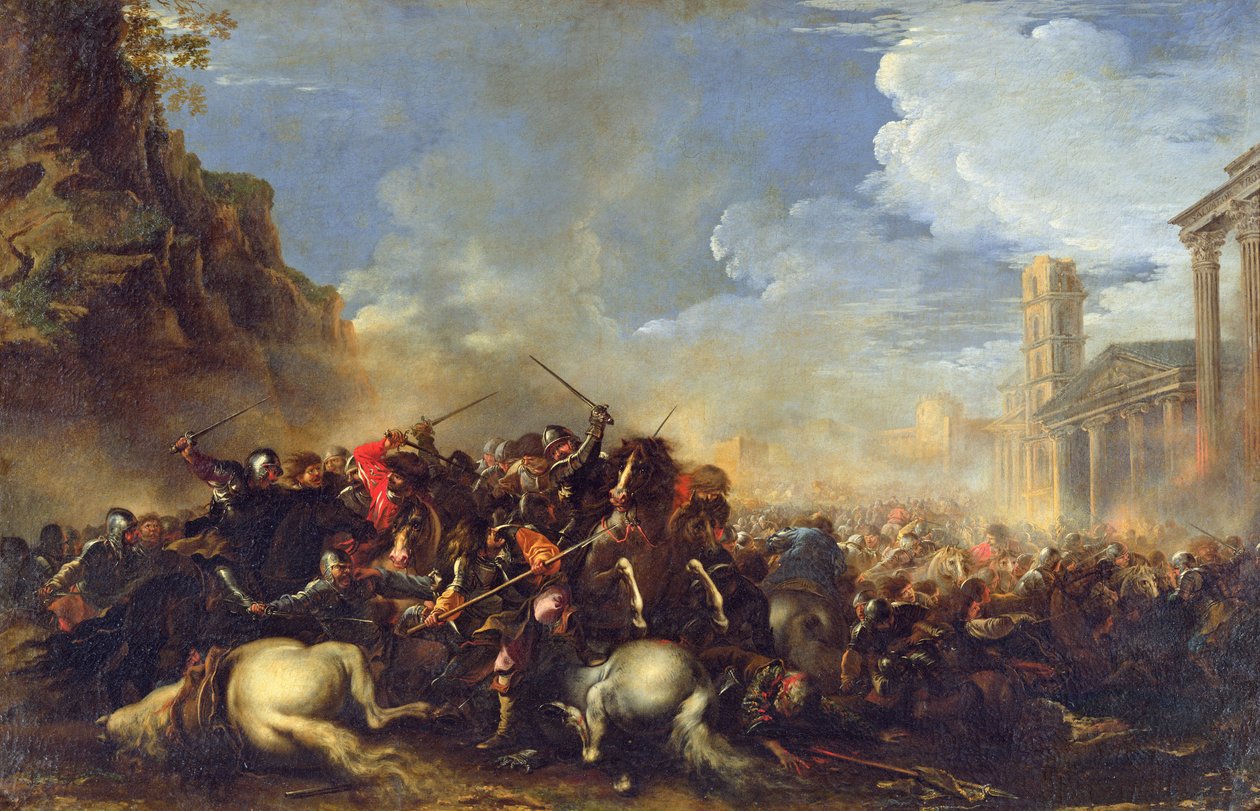 Scène de bataille, c.1641-42 - Salvator Rosa