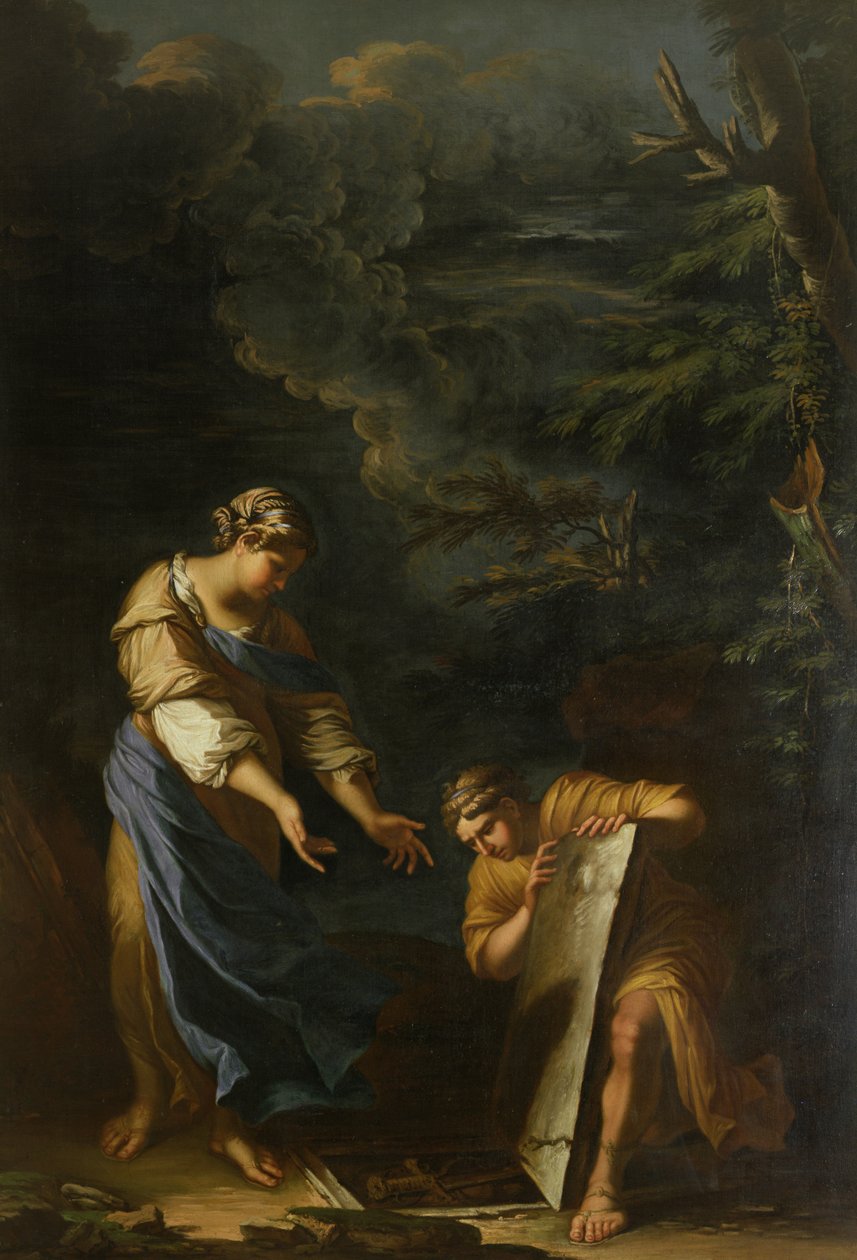 Thésée soulevant la pierre - Salvator Rosa