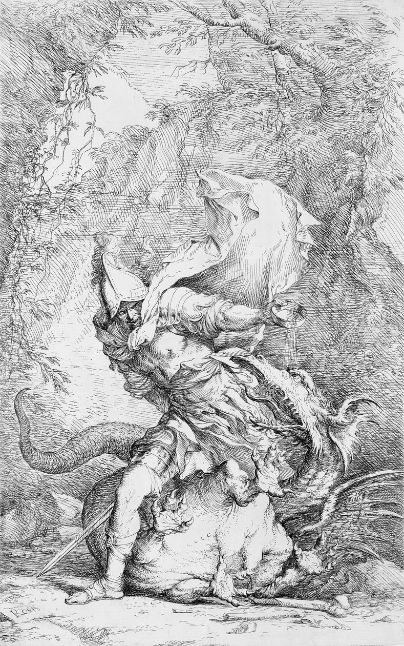 Jason et le dragon, vers 1663-64 - Salvator Rosa