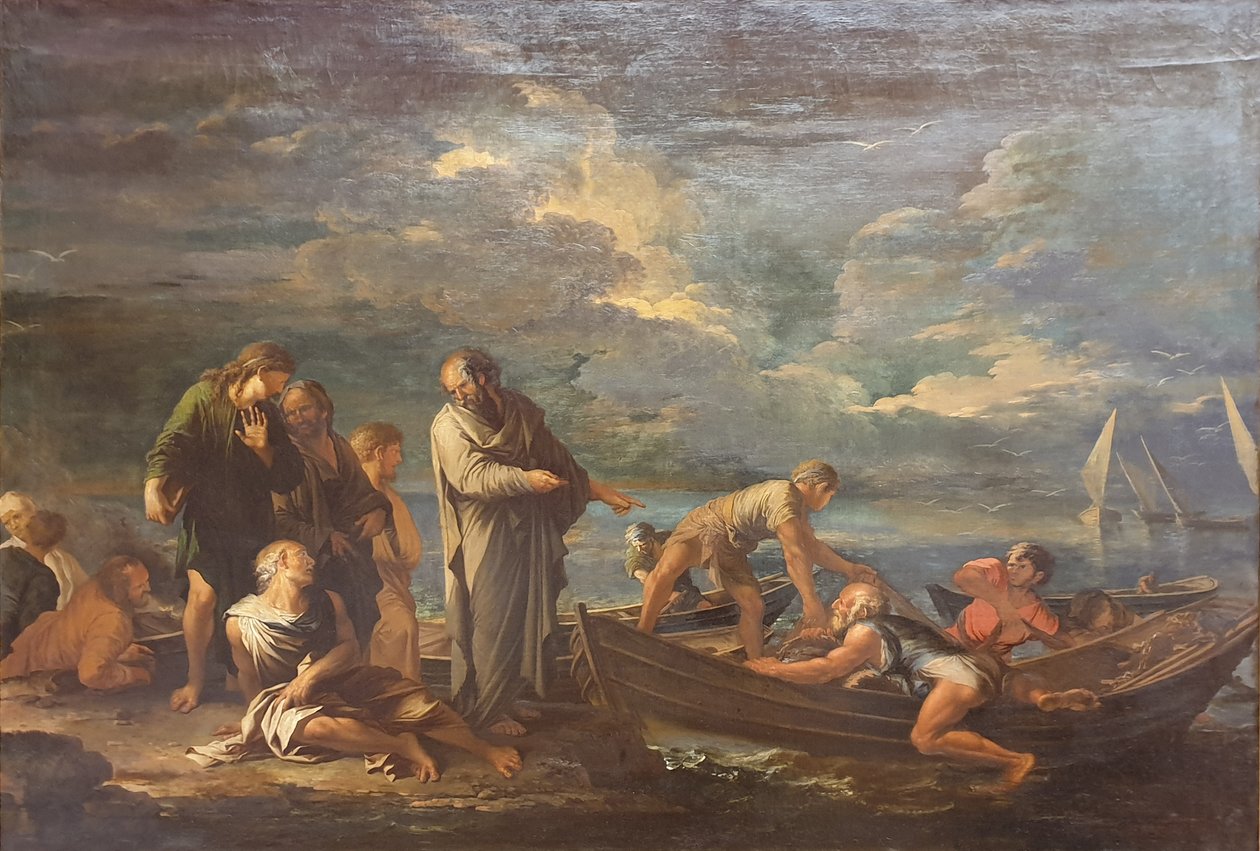 Pythagore et les pêcheurs - Salvator Rosa