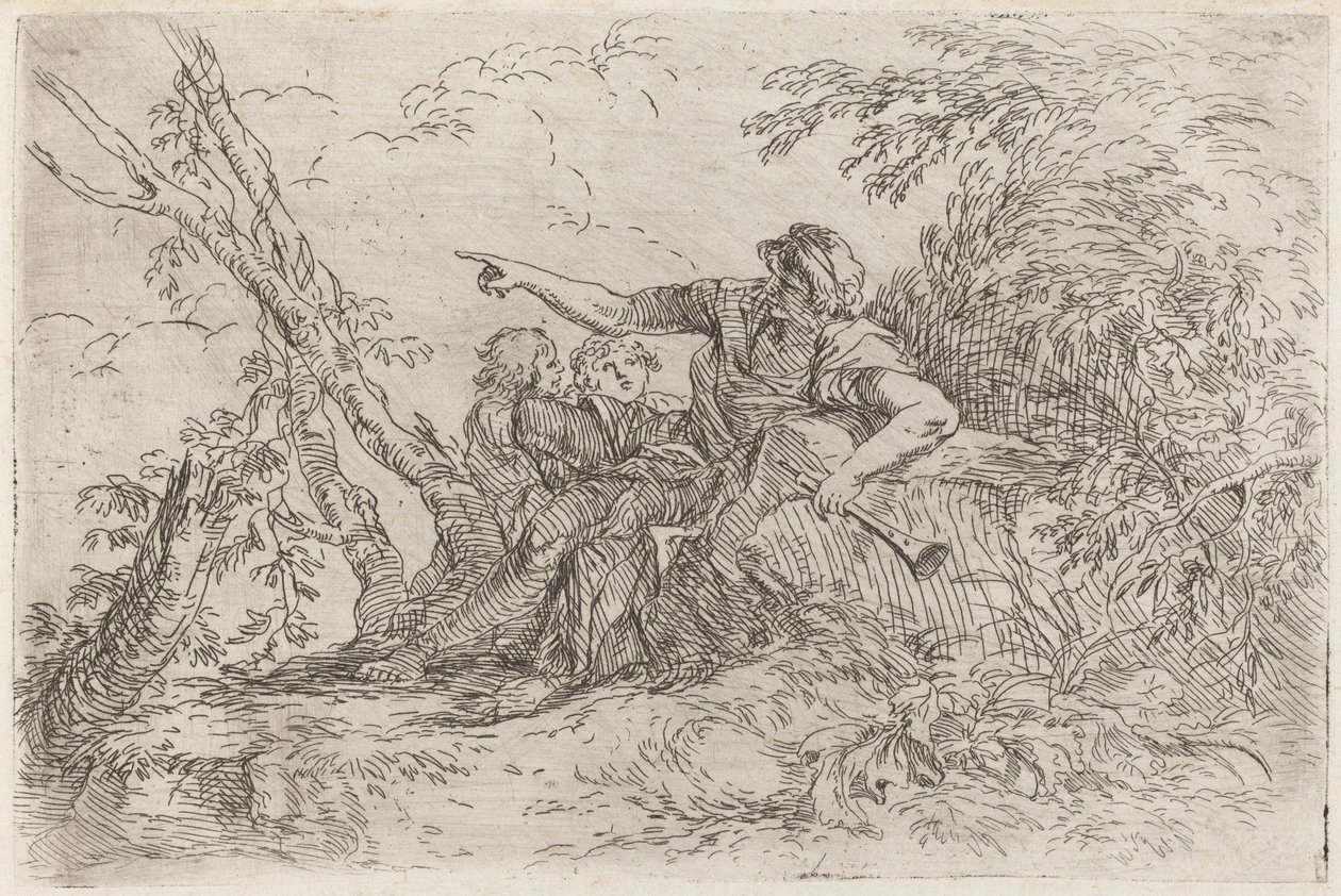 Berger dans un paysage - Salvator Rosa