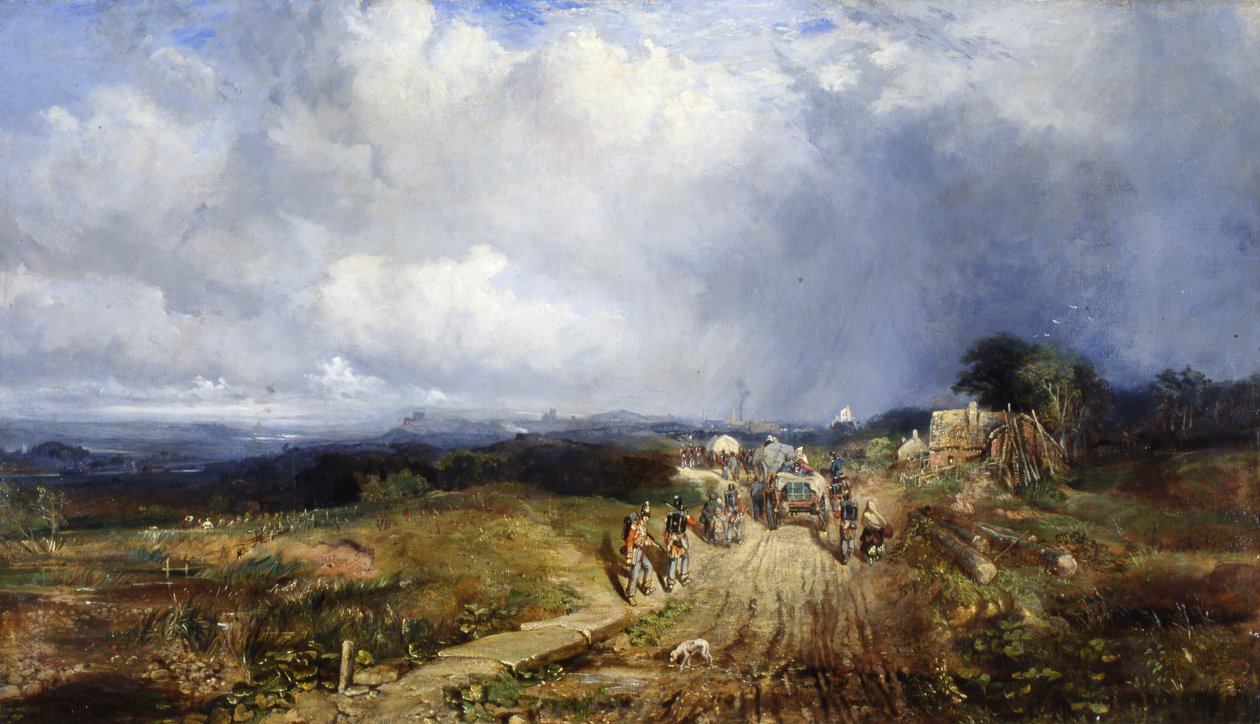 Chariots de bagages approchant Carlisle, 1849 - Samuel Bough