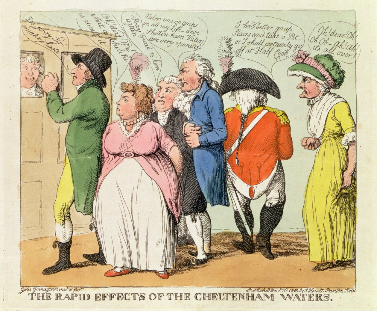 Les effets rapides des eaux de Cheltenham, 1818 - Samuel Howitt