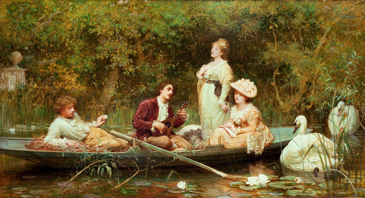 Juste, calme et doux repos - Samuel Luke Fildes