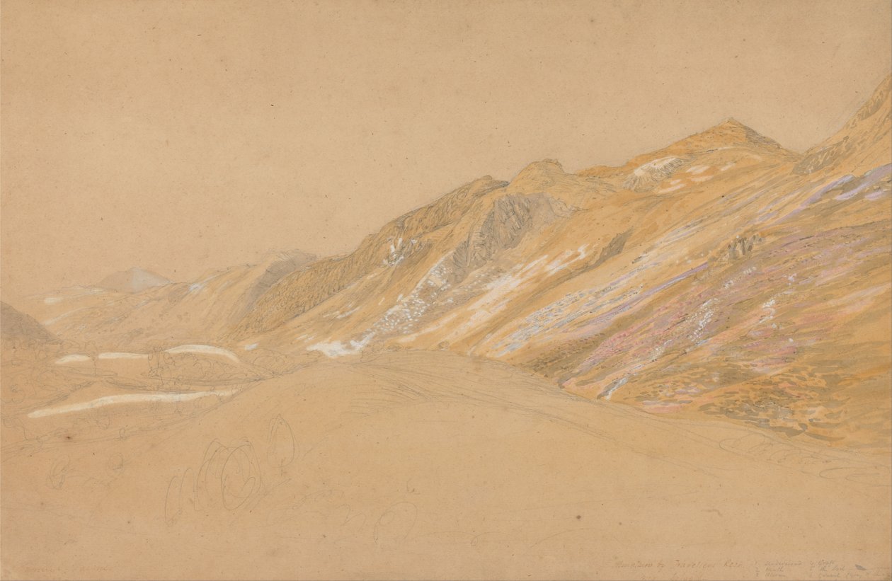 Montagnes près des voyageurs près de Dolgelly - Samuel Palmer