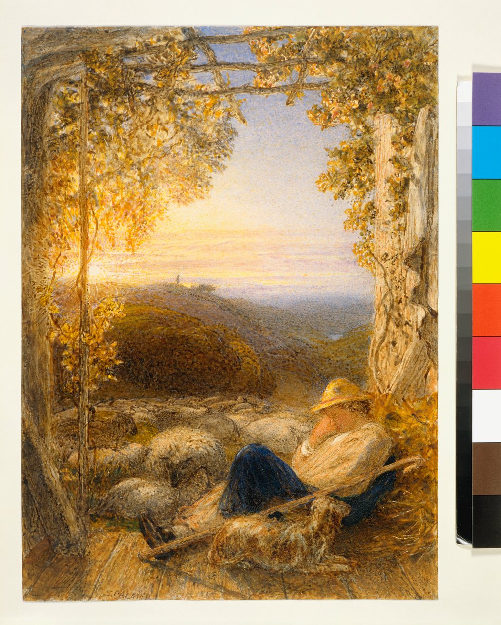 Berger endormi - Matin, c.1857 - Samuel Palmer