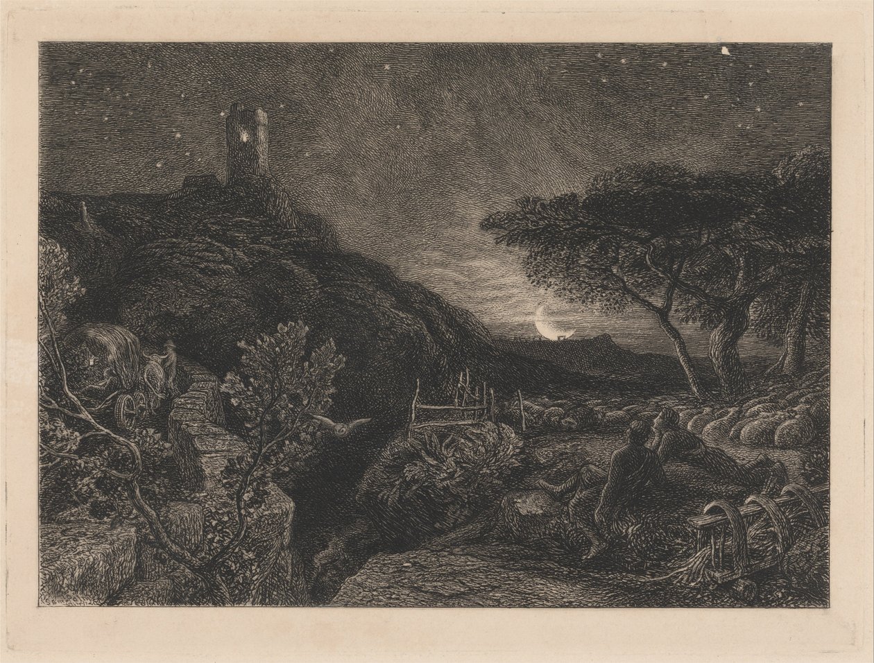 La tour solitaire - Samuel Palmer