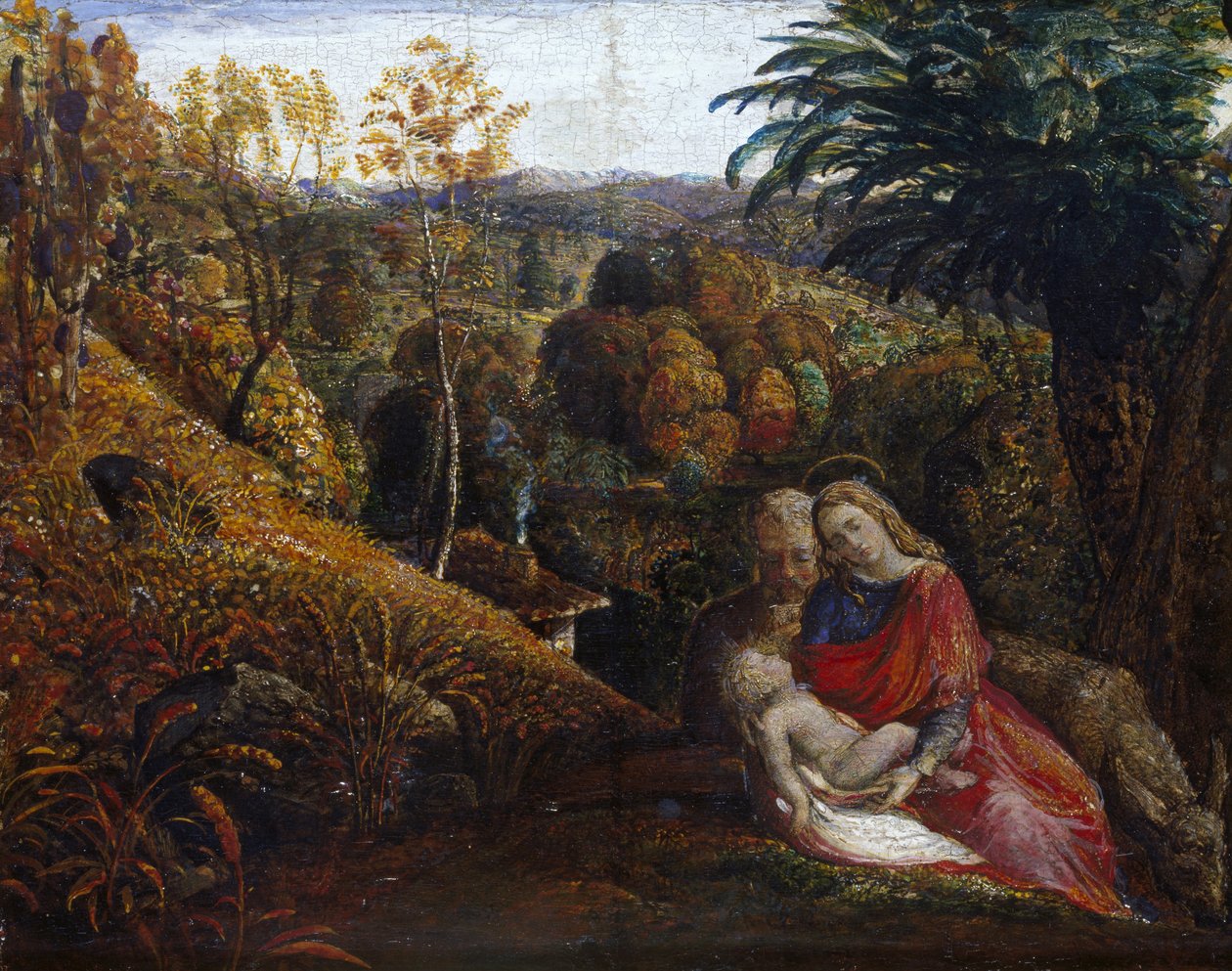 Le repos pendant la fuite en Égypte - Samuel Palmer