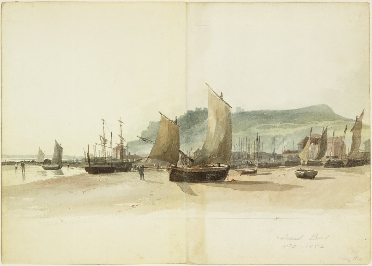 La plage à marée basse - Samuel Prout