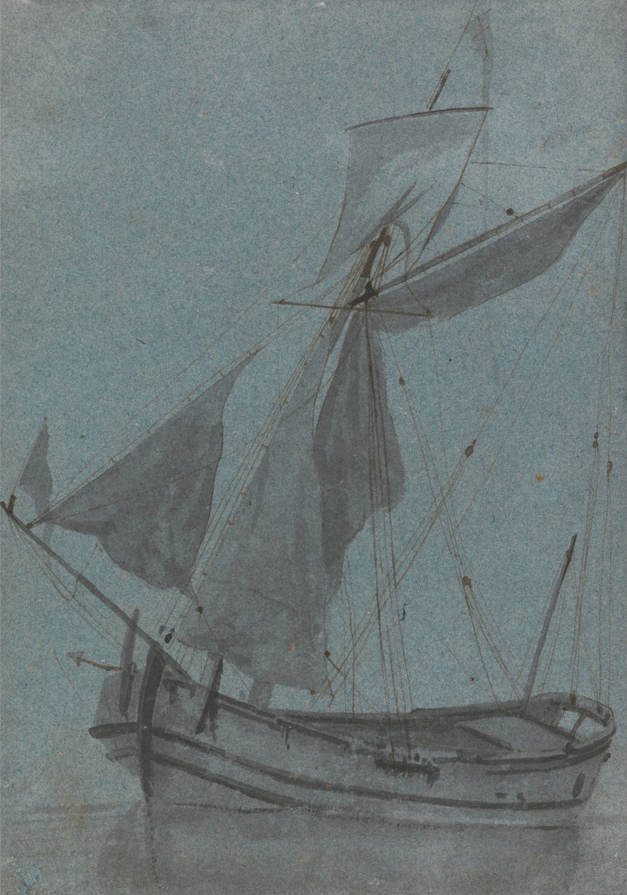Une barge côtière - Samuel Scott