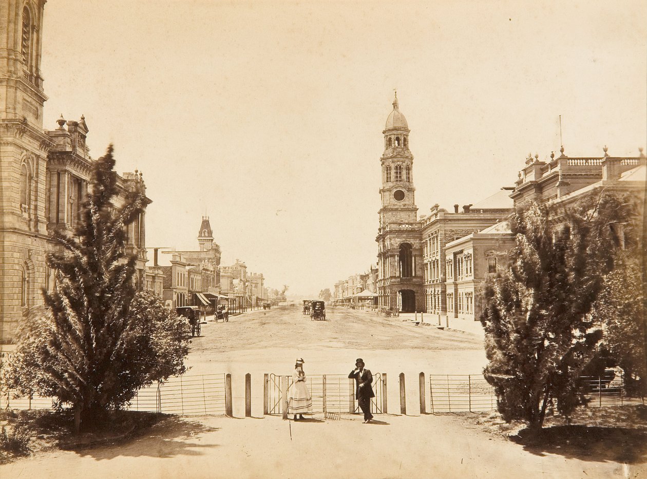 Rue King William Adelaide, vue vers le nord depuis Victoria Square - Samuel Sweet