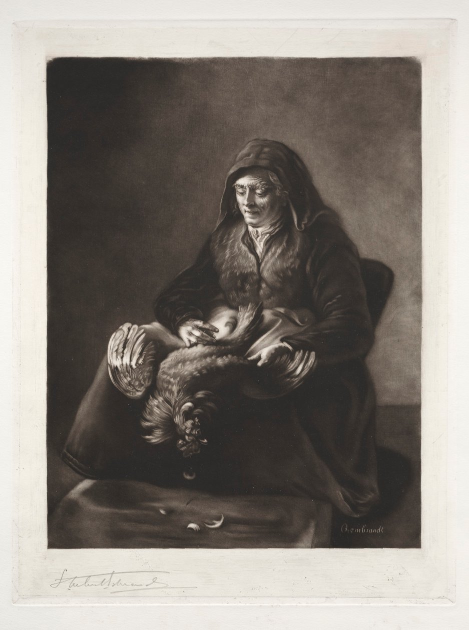 La mère de Rembrandt, 19e-20e siècle - Samuel Arlent Edwards
