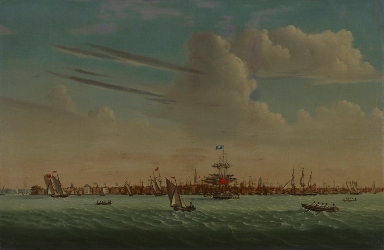 Vue de Charleston - Samuel Barnard