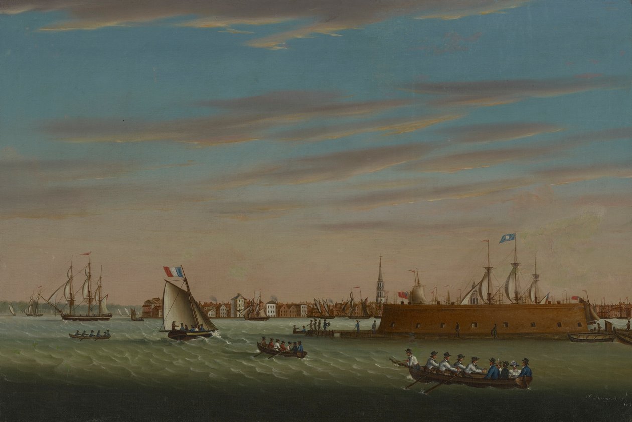Vue de Charleston depuis le port - Samuel Barnard