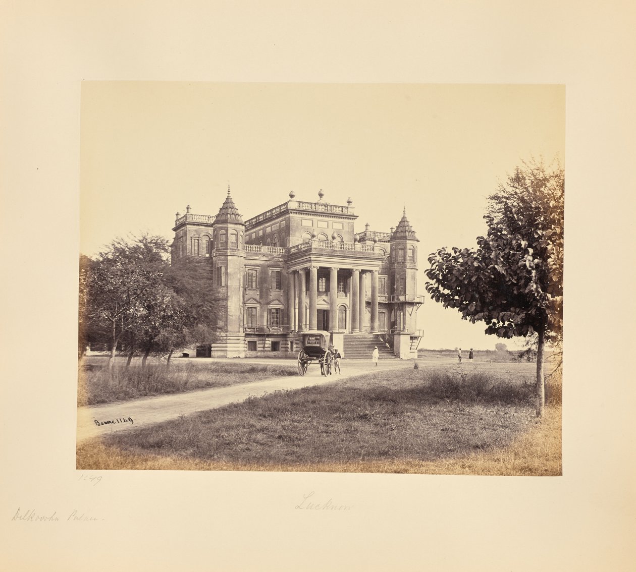 Lucknow ; Le palais Dilkusha - Samuel Bourne