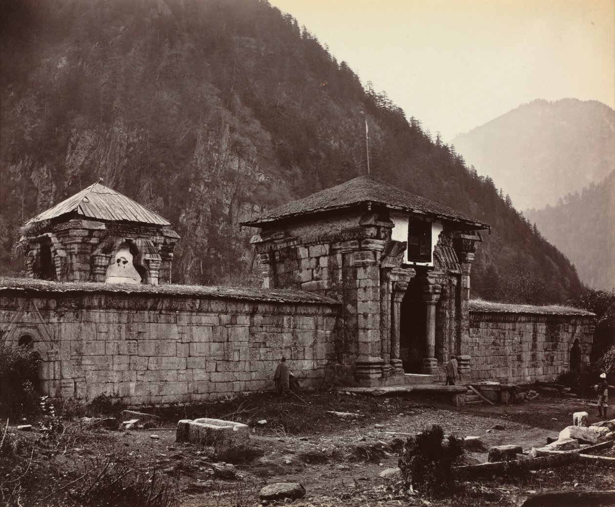 Temple à Naveshera, Cachemire, Inde - Samuel Bourne