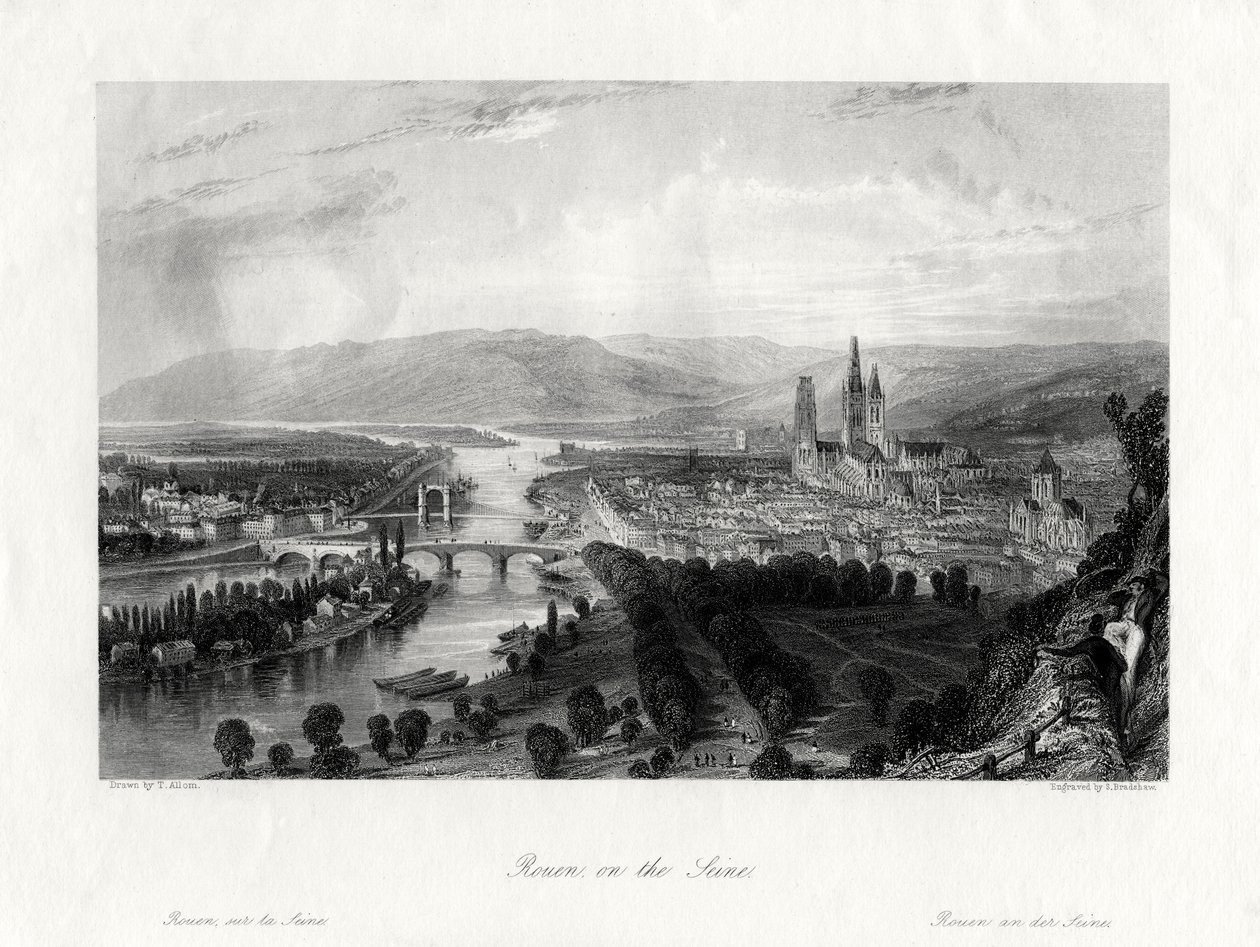 Rouen sur la Seine, France, 1875 - Samuel Bradshaw