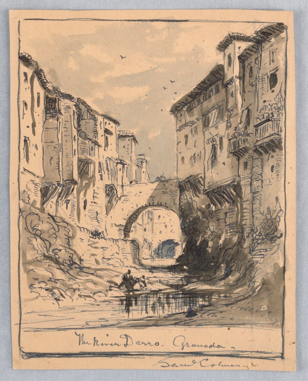 La rivière Darro, Grenade - Samuel Colman