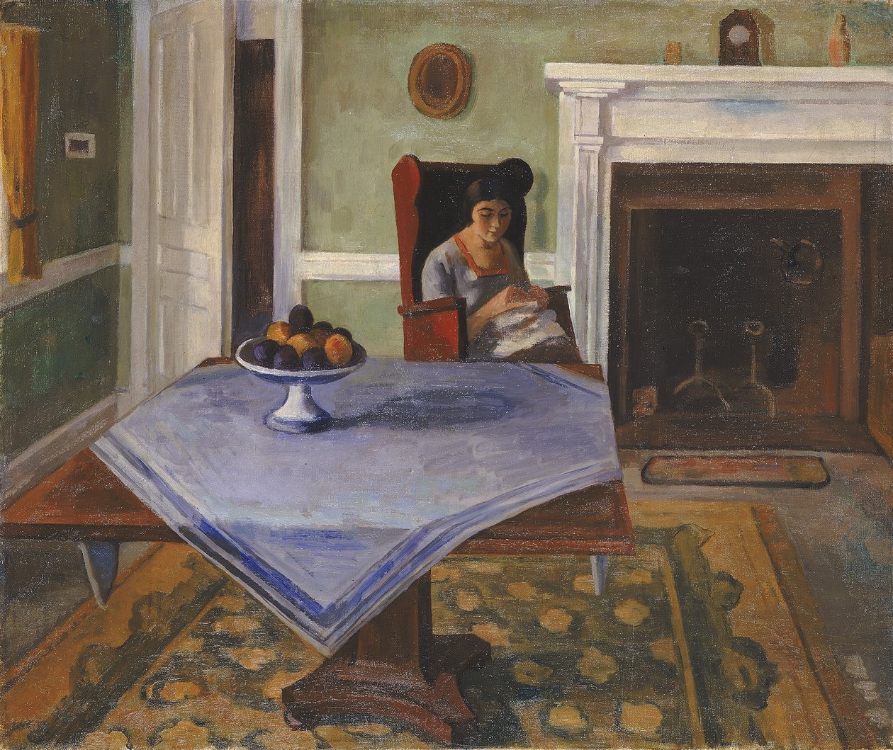 Intérieur de ferme, vers 1924 - Samuel Halpert