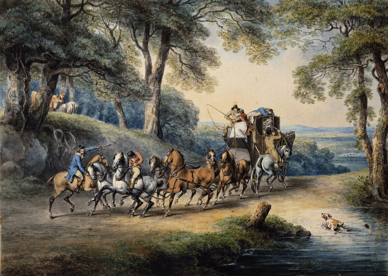 Le Hold-Up, 1794 - Samuel Howitt