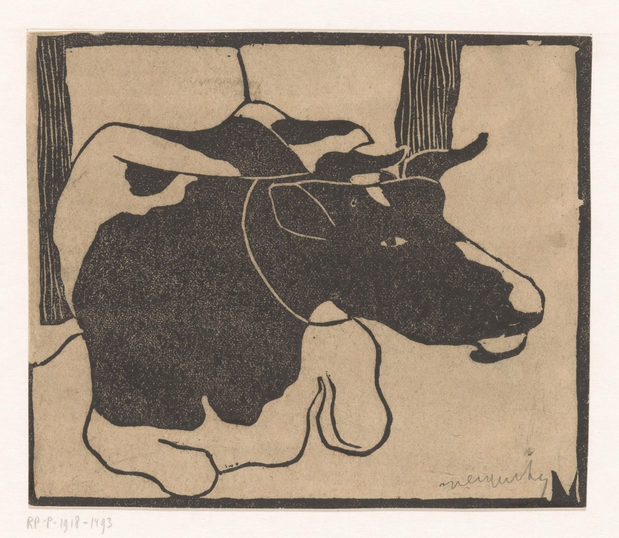 Vache couchée - Samuel Jessurun de Mesquita