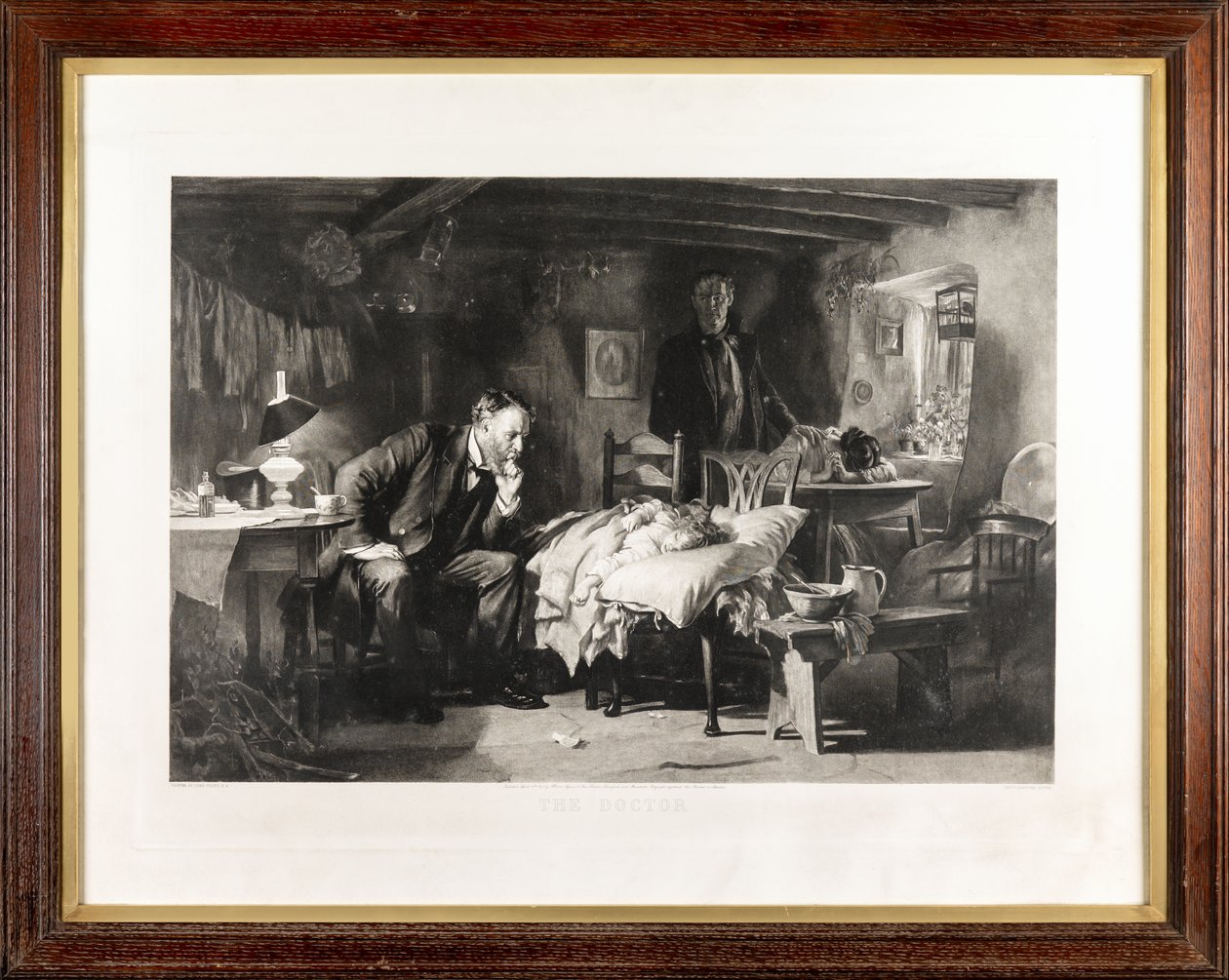 Le Docteur (photogravure) - Samuel Luke Fildes