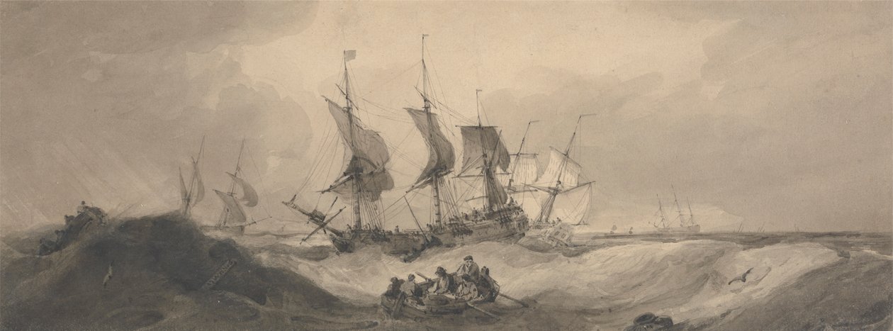 Navires par jour de tempête - Samuel Owen