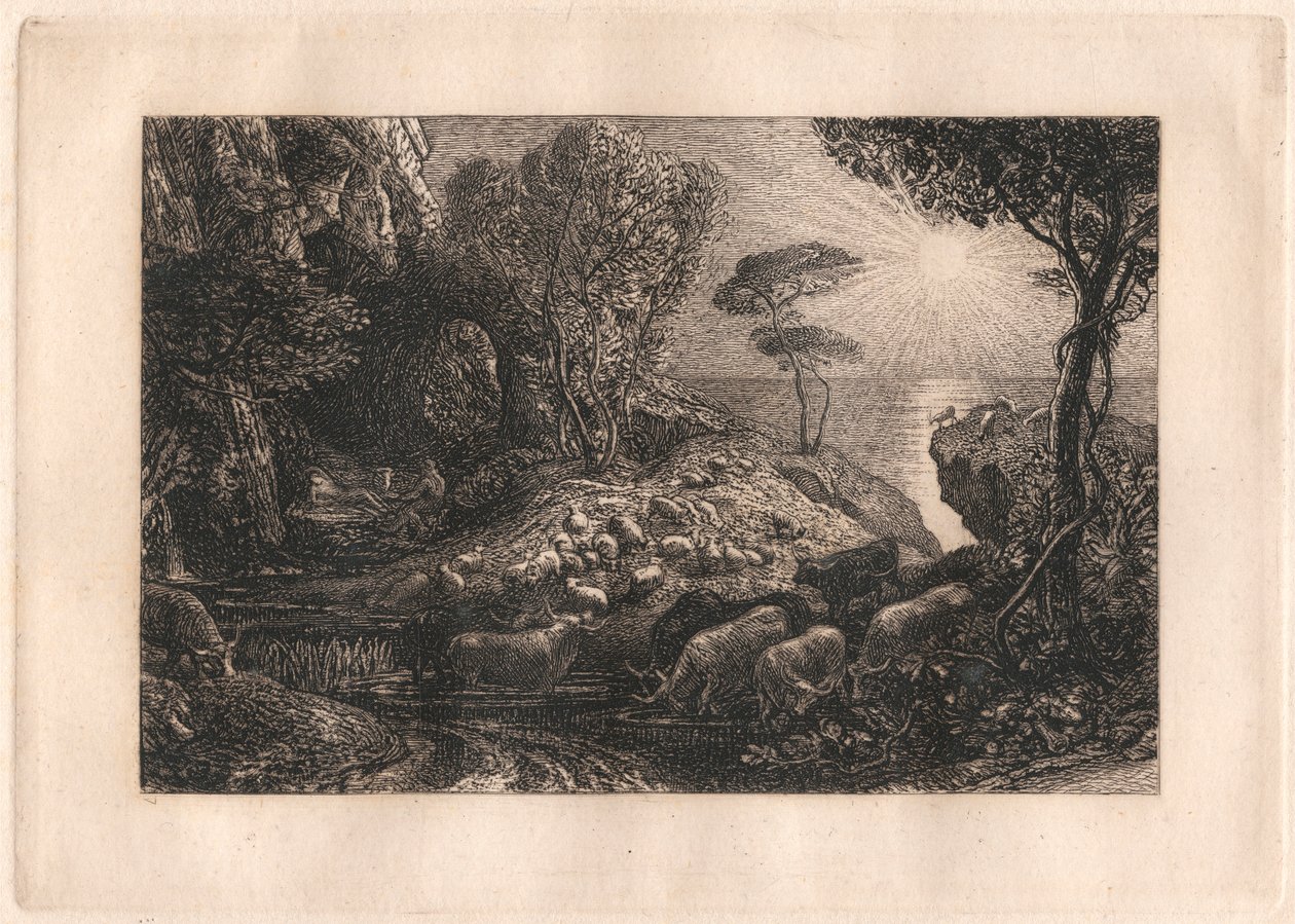 Moeris et Galatée - Samuel Palmer