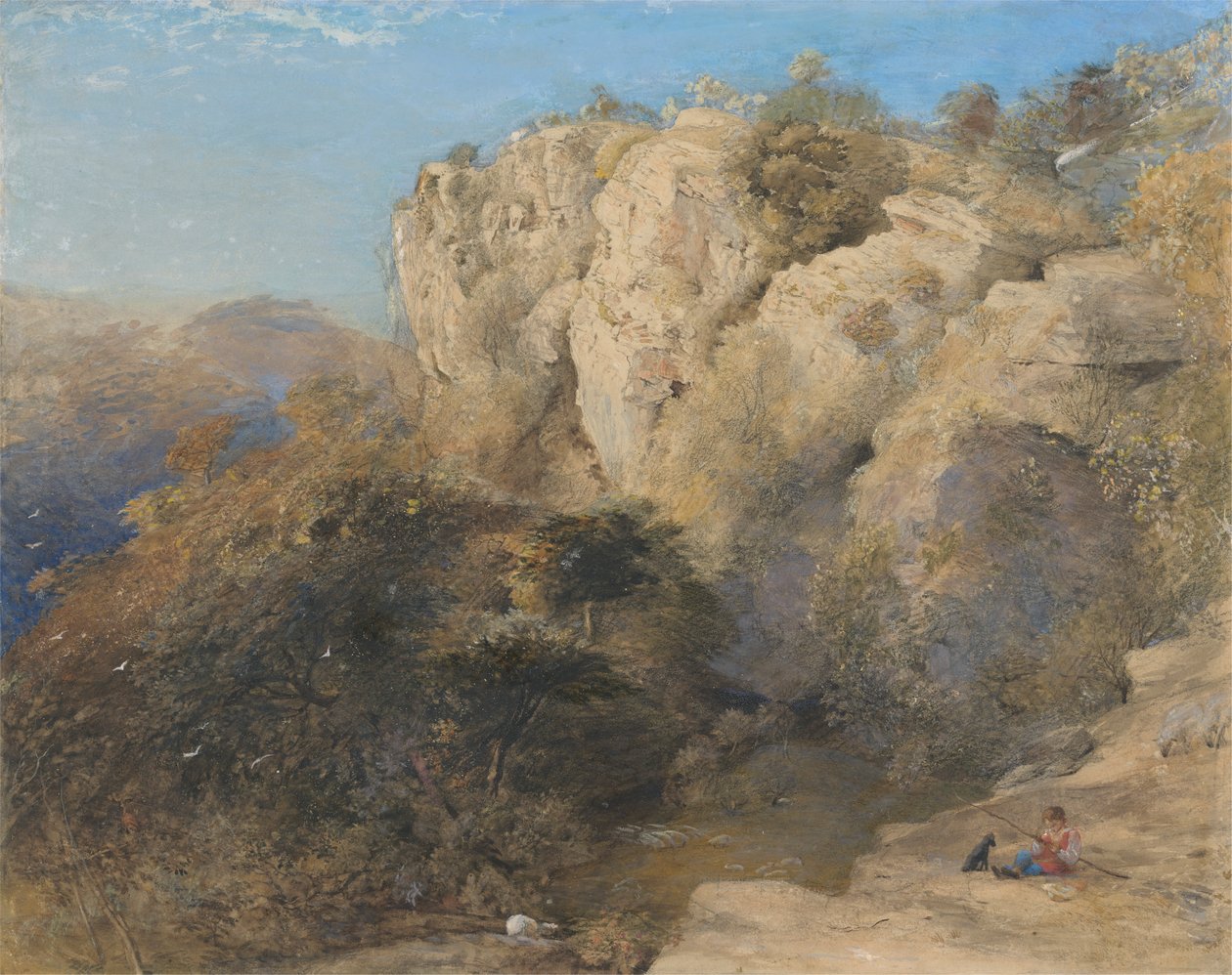 Paysage rocheux au Pays de Galles - Samuel Palmer
