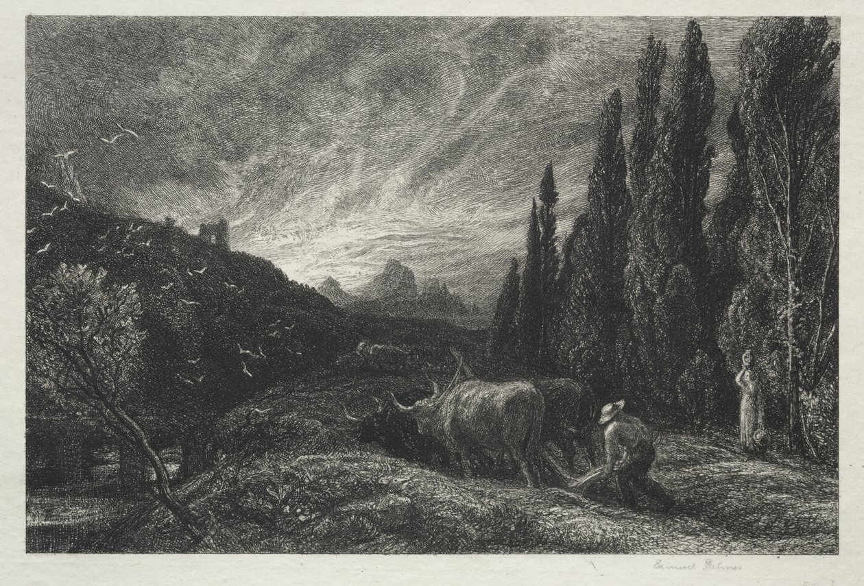 Le Laboureur matinal - Samuel Palmer