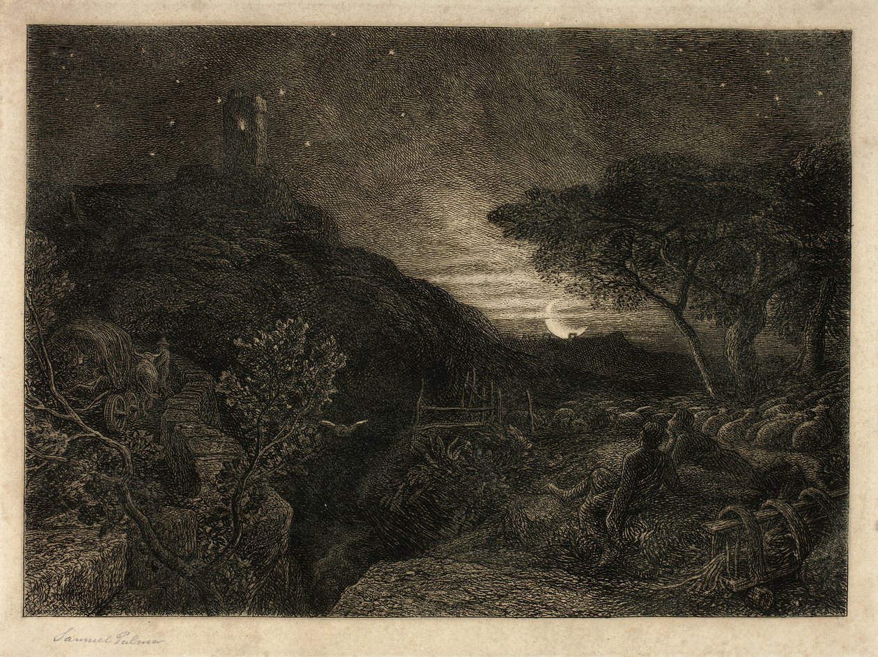 La tour solitaire - Samuel Palmer