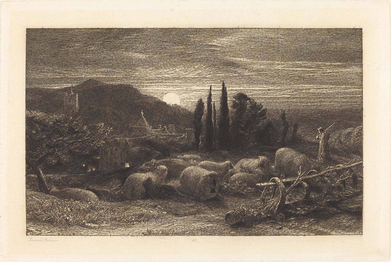 La Lune montante - Samuel Palmer