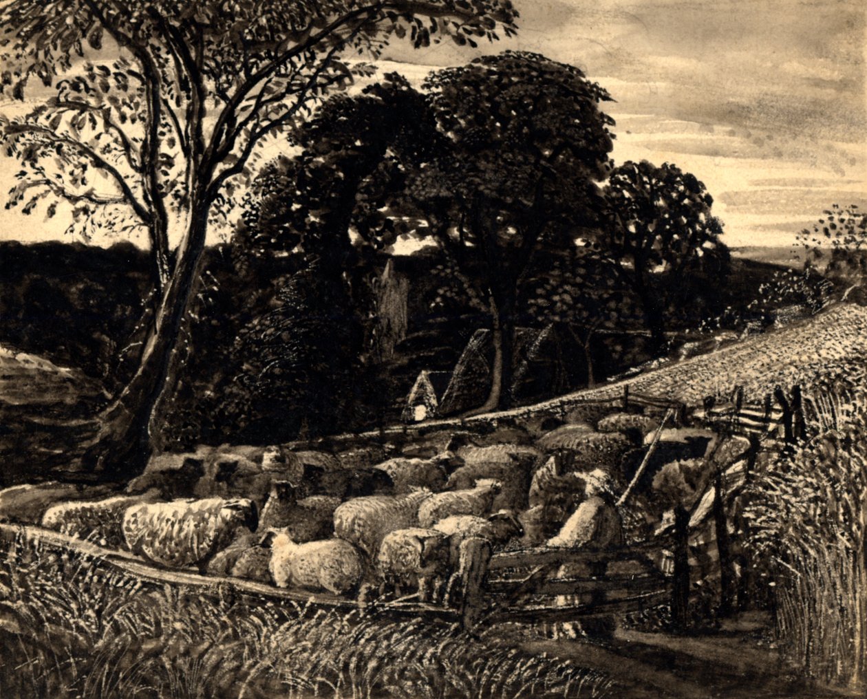 La Bergerie, c.1831-32 - Samuel Palmer
