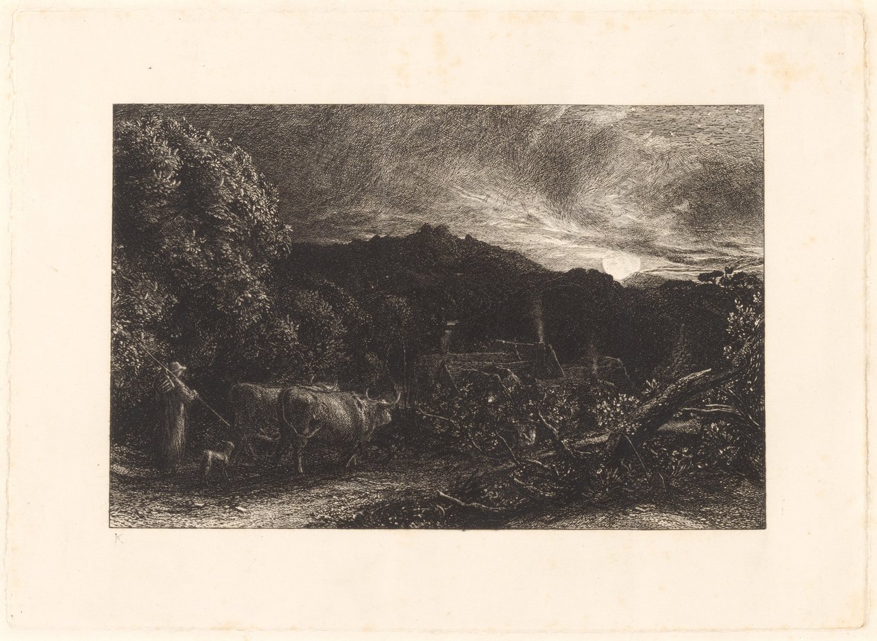 Le laboureur fatigué - Samuel Palmer