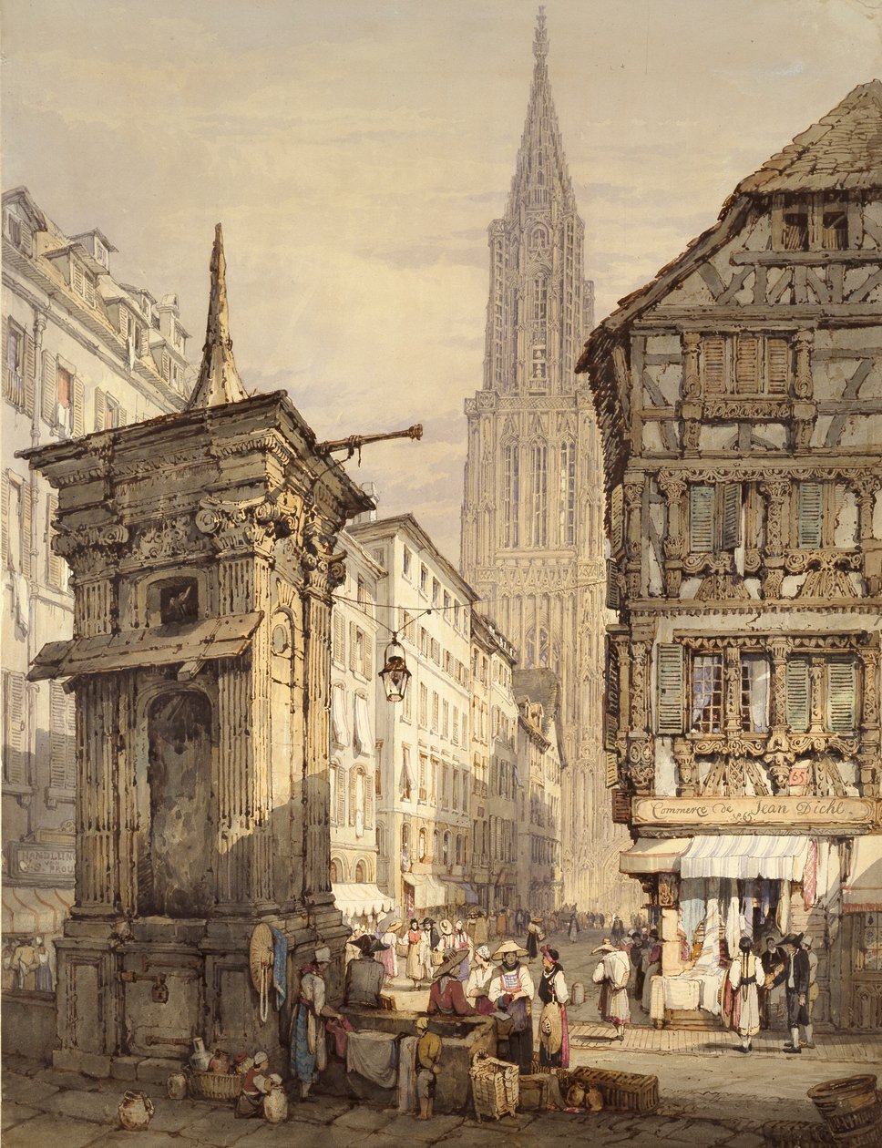 Vue de Strasbourg - Samuel Prout