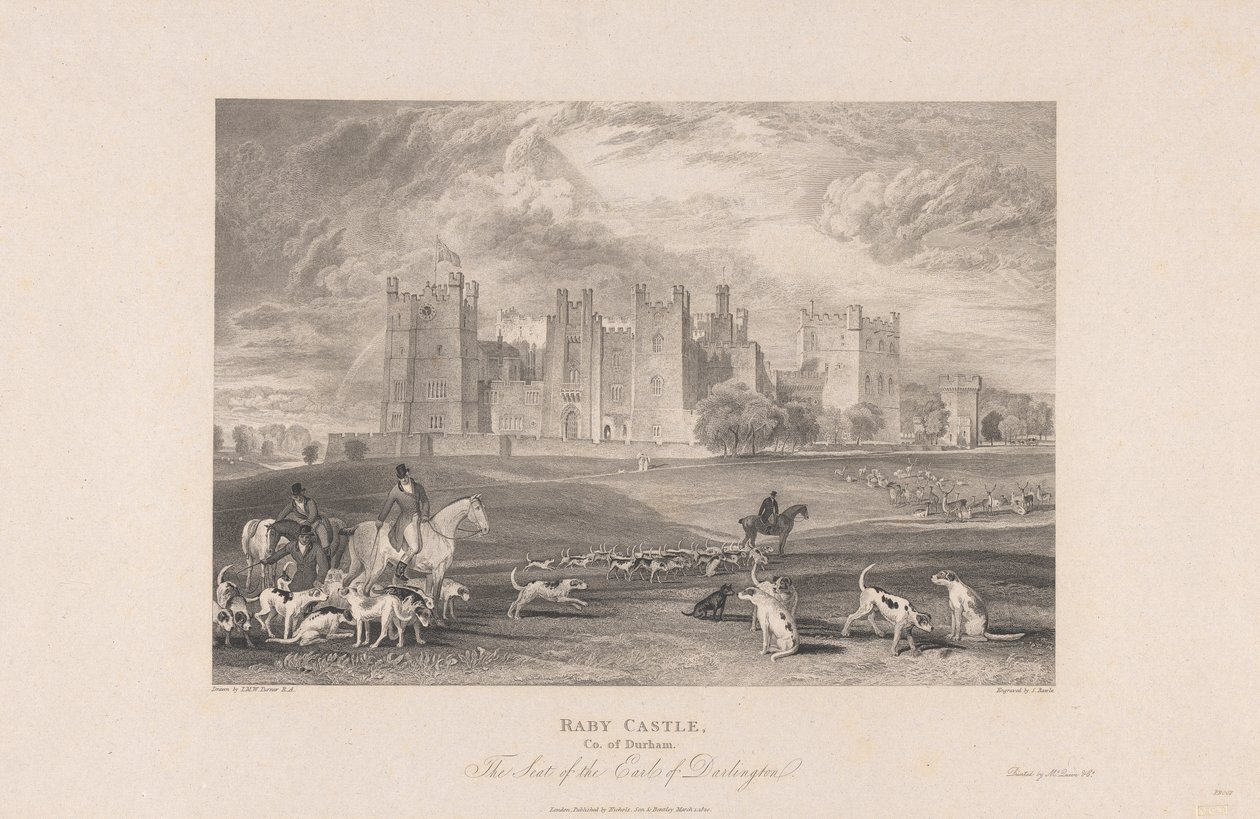 Château de Raby, comté de Durham - Samuel Rawle